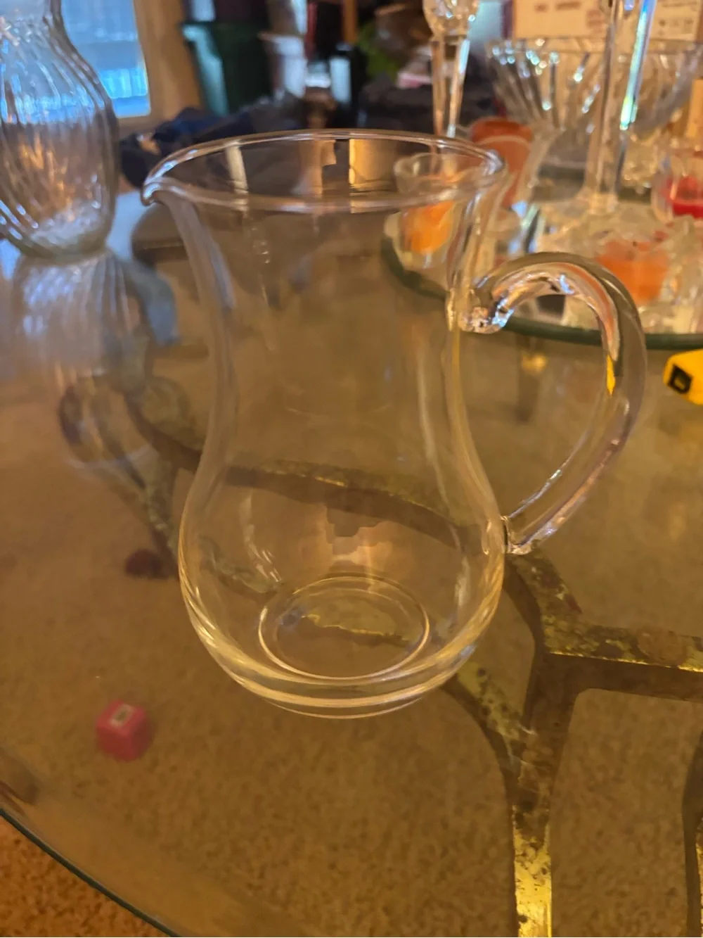 Clear Glass Pitcher - Classic Serving Jug small